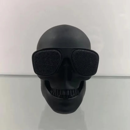 Skull Head Speaker Portable Mini Bluetooth-Compatible Wireless HD Stereo Speakers Skull Head Subwoofer Creative Home Ornament